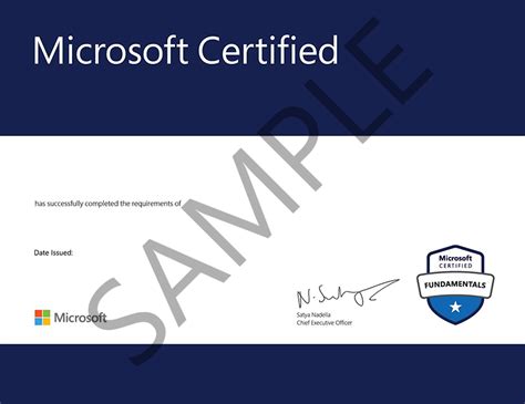 microsoft certificate requirements